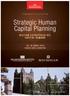 Strategic Human Capital Planning