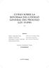 CURSO SOBRE LA REFORMA DEL CÓDIGO GENERAL DEL PROCESO (LEY )