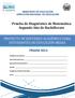 Prueba de Diagnóstico de Matemática Segundo Año de Bachillerato PROYECTO DE REFUERZO ACADÉMICO PARA ESTUDIANTES DE EDUCACIÓN MEDIA PRAEM 2013