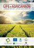 AGRICULTURA SOSTENIBLE EN LA ARITMÉTICA DEL CARBONO LIFE+AGRICARBON LAYMAN REPORT. LIFE08 ENV/E/000129