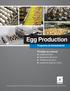 Egg Production. Programa de Saneamiento. Proteja su marca! Lavado de huevo Disyuntores de huevo Criaderos de huevo Lavado de Orgánico huevo