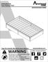 WARNING COM B COM00. Twin Platform Bed. ameriwoodhome.com Follow Ameriwood Home. Keep this Assembly Manual for future reference