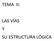 TEMA II: LAS VÍAS Y SU ESTRUCTURA LÓGICA
