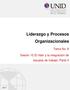 Liderazgo y Procesos Organizacionales