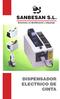 SANBESAN S.L. Soluciones en identificación y etiquetaje DISPENSADOR ELECTRICO DE CINTA