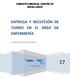 ENTREGA Y RECEPCIÓN DE TURNO EN EL ÁREA DE ENFERMERÍA