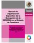 Manual de Organización Específico de la Delegación de la SEDESOL en el Estado de Querétaro