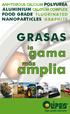 ANHYDROUS CALCIUM POLYUREA ALUMINIUM CALCIUM COMPLEX FOOD GRADE FLUORINATED NANOPARTICLES GRAPHITE GRASAS. más. amplia