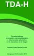 TDA-H. Características, evaluación psicopedagógica e intervención educativa en la escuela y en el hogar. Imparte: Jesús Jarque García