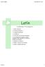 Latín. Contenidos 1ª Evaluación: