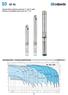 SD 60 Hz. Submersible borehole pumps for 4 and 6 wells Bombas sumergibles para pozos de 4 y 6. Coverage chart - Campo de aplicaciones SD, SDF, SDN