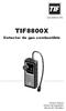 TIF8800X Detector de gas combustible