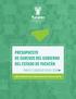 PRESUPUESTO DE EGRESOS DEL GOBIERNO DEL ESTADO DE YUCATÁN