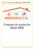 Conjunto de regulación BG40 MPB