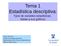 Tema 1 Estadística descriptiva: Tipos de variables estadísticas, tablas y sus gráficos