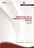 SG/de de noviembre de 2013 E.3.1 EMIGRANTES DE LA COMUNIDAD ANDINA EN ESPAÑA