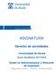 ASIGNATURA. Derecho de sociedades. Universidad de Alcalá. Curso Académico 2017/2018