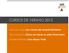 CURSOS DE VERANO 2015