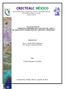 CRECTEALC MÉXICO. Centro Regional de Enseñanza en Ciencia y Tecnología Espacial para América Latina y el Caribe Campus México