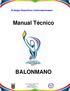 XI Juegos Deportivos Centroamericanos. Manual Técnico BALONMANO