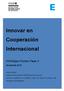 Innovar en Cooperación Internacional