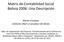 Matriz de Contabilidad Social Bolivia 2006: Una Descripción