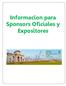 Informacion para Sponsors Oficiales y Expositores