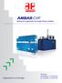 AMBAR-CHP. Sistemas de Cogeneración de Energía Térmica y Eléctrica. Potencias: de 80 kwe a kwe de 148 kwt a kwt
