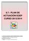 8.7.- PLAN DE ACTUACIÓN EOEP CURSO 2013/2014