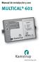 Manual de instalación y uso MULTICAL 601