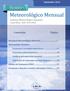 Boletín Meteorológico Mensual. Resumen meteorológico septiembre Septiembre 2016