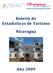 Boletín de Estadísticas de Turismo. Nicaragua