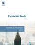 Fundación Sando INFORME DE PROGRESO Informe de Progreso 1