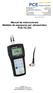 Manual de instrucciones Medidor de espesores por ultrasonidos PCE-TG 250