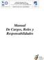 Manual De Cargos, Roles y Responsabilidades