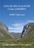 GUIA DE INSTALACIONES Campa ZABURRIA. ANSO (Huesca) CAMPAMENTO TEBARRAY