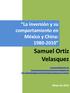 La inversión y su comportamiento en México y China: Samuel Ortiz Velasquez