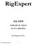RigExpert AA-1400 Analizador de Antena De 0'1 a 1400 MHz Guia Rápida de USO.