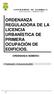 ORDENANZA REGULADORA DE LA LICENCIA URBANÍSTICA DE PRIMERA OCUPACIÓN DE EDIFICIOS.