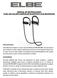 MANUAL DE INSTRUCCIONES ELBE ABT-053-DEP AURICULAR BLUETOOTH CON MICRÓFONO