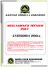 REGLAMENTO TÉCNICO 2017