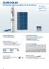 FLUID SOLAR. Electrobombas solares sumergidas de 4 de alta eficiencia