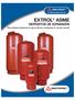 Productos Técnicos de EXTROL ASME. DEPÓSITOS DE EXPANSIÓN Para sistemas hidrónicos de agua caliente y refrigerada en circuito cerrado