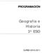 PROGRAMACIÓN. Geografía e Historia 3º ESO