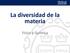 La diversidad de la materia