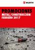 PROMOCIONES METAL/CONSTRUCCIÓN FEBRERO 2017