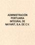 ADMINISTRACIÓN PORTUARIA INTEGRAL DE NAYARIT, S.A. DE C.V.
