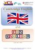 Cambridge English AND. Preparation for Cambridge English Exams in your school. For kids from 3 to 6 years. Curso