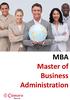 MBA Master of Business Administration