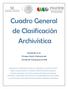 Cuadro General de Clasificación Archivística